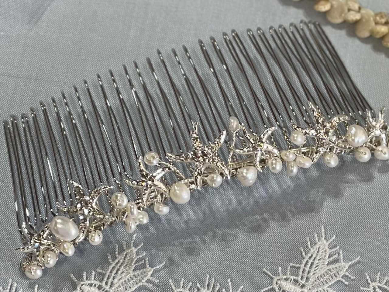 *LIMITED STOCK* Bridal Hair Comb w/ Pearls & Crystals